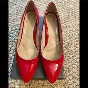 Vionic Red Patent Leather Heels